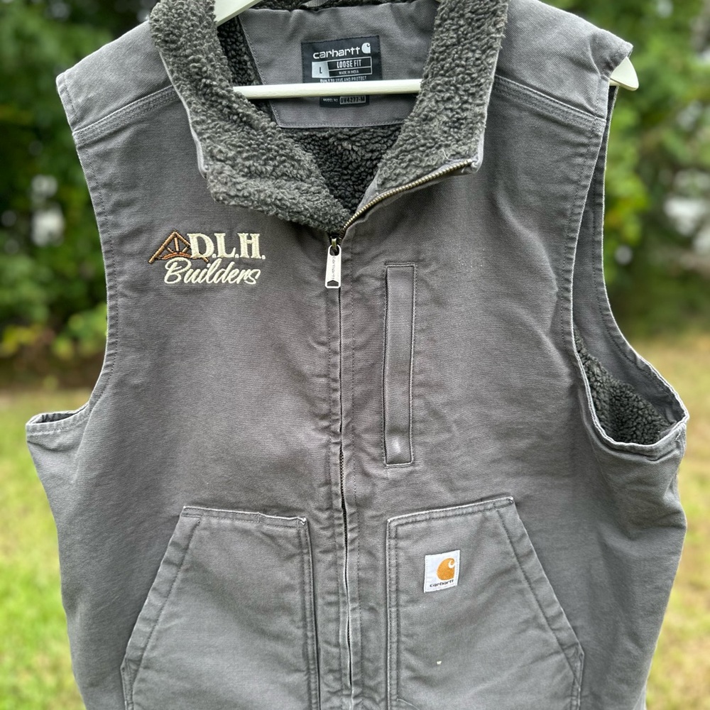 Carhartt Steel Gray Zippered Vest